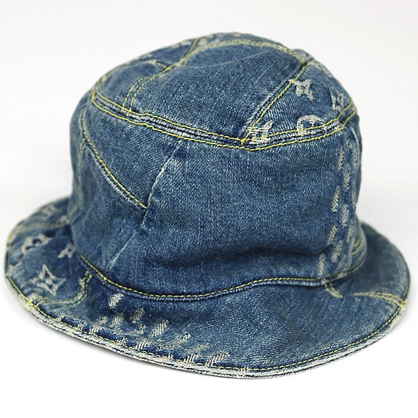 Louis Vuitton x NIGO Monogram Denim Bucket Hat Blue