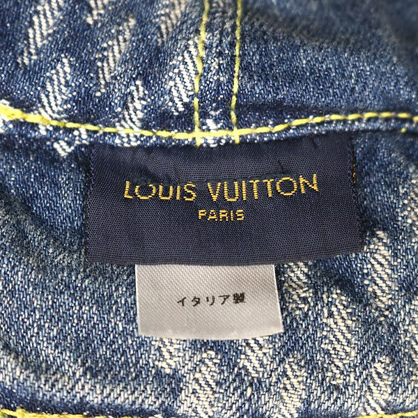 Louis Vuitton x NIGO Monogram Denim Bucket Hat Blue