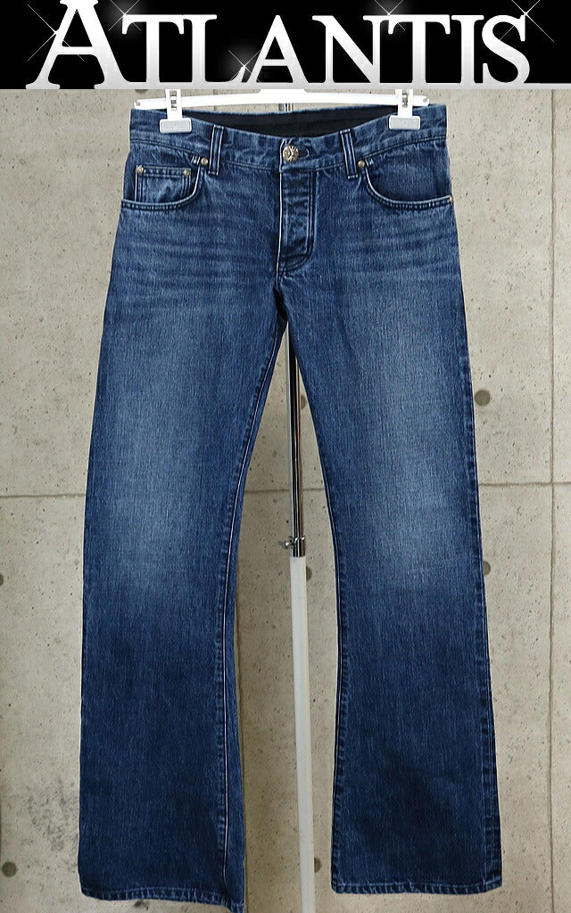 CHROME HEARTS Bootcut Denim Pants Blue Size 34