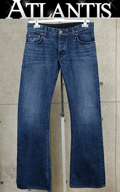 CHROME HEARTS Bootcut Denim Pants Blue Size 34