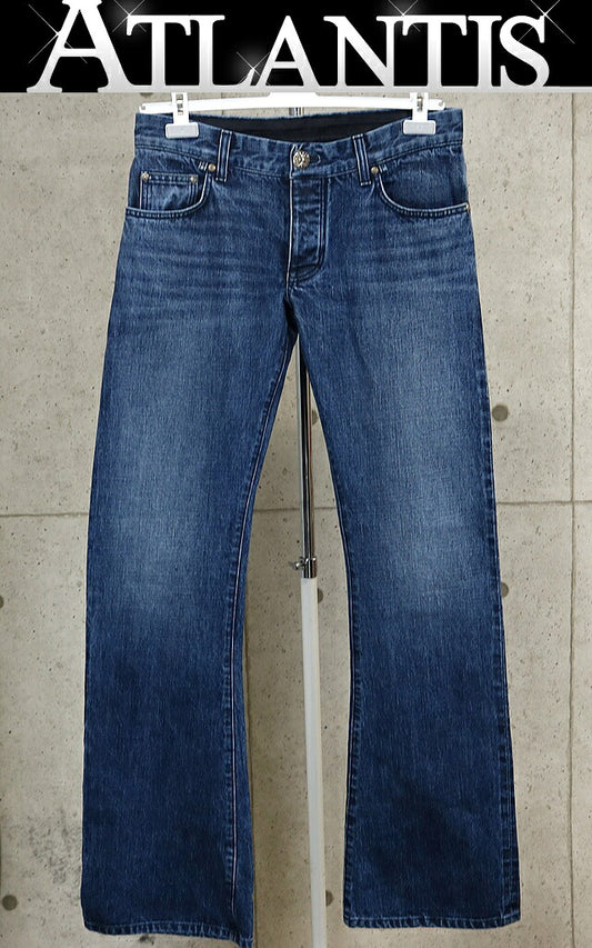 CHROME HEARTS Bootcut Denim Pants Blue Size 34