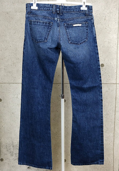CHROME HEARTS Bootcut Denim Pants Blue Size 34