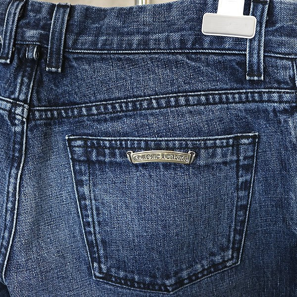 CHROME HEARTS Bootcut Denim Pants Blue Size 34