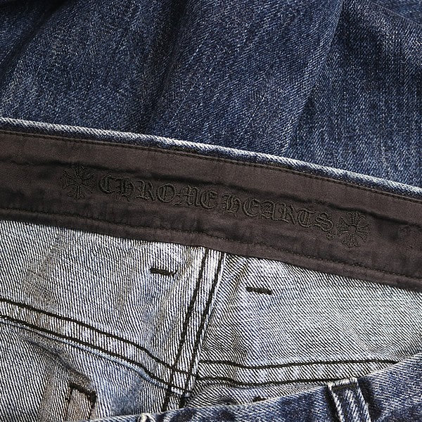 CHROME HEARTS Bootcut Denim Pants Blue Size 34