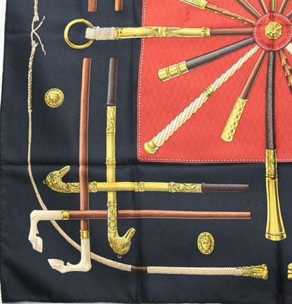 HERMES Carre 90 "Cannes & Scarf Black Size ONE SIZE