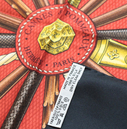 HERMES Carre 90 "Cannes & Scarf Black Size ONE SIZE