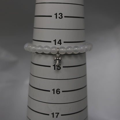CHROME HEARTS Silver CH Cross Stacked Bead Size ONE SIZE