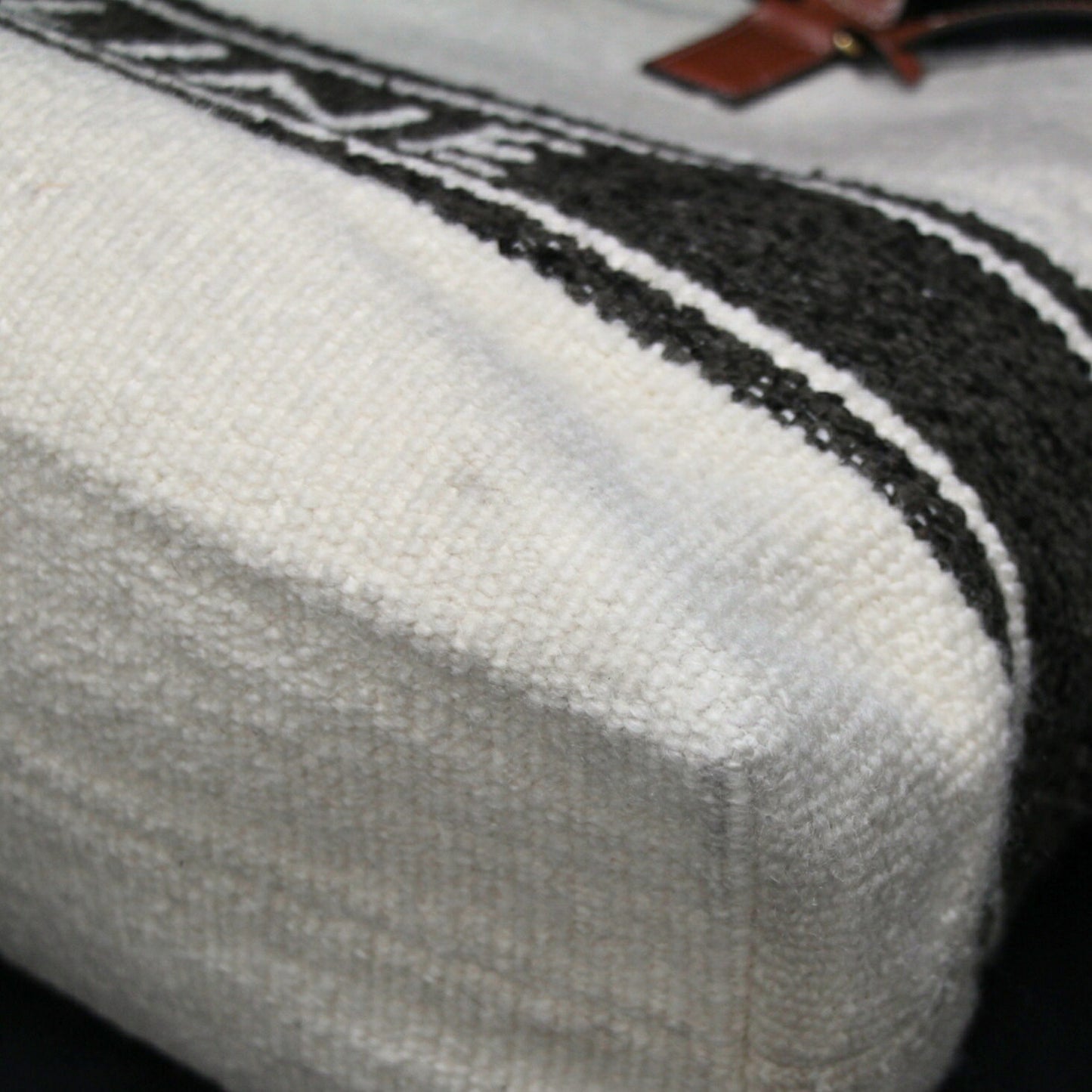 CELINE Horizontal Cabas Canvas White Navy Tote Size ONE SIZE