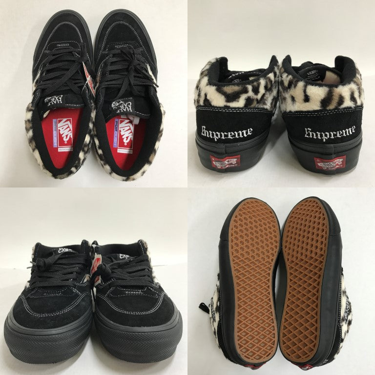 Supreme x Vans Skate Half Cab 92 Black Sneakers Size 28