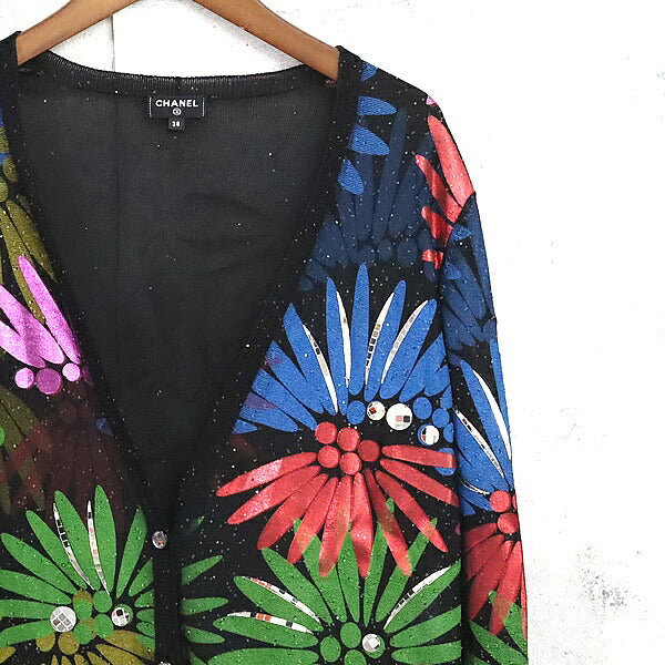 CHANEL Multi-color Cardigan Size 38