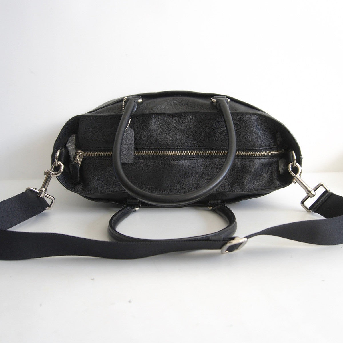 Coach Beckett 2-way leather tote Bag Black