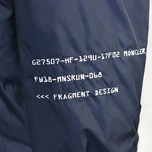MONCLER Fragment Backstage Down Jacket Navy Size 4