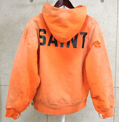 SAINT MICHAEL x BerBerJin Back Logo Vintage Hoodie Size L