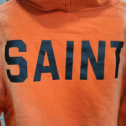 SAINT MICHAEL x BerBerJin Back Logo Vintage Hoodie Size L