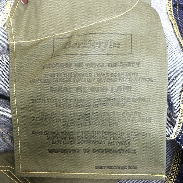 SAINT MICHAEL BBJ Denim Pants x BerBerJin Indigo Size 32