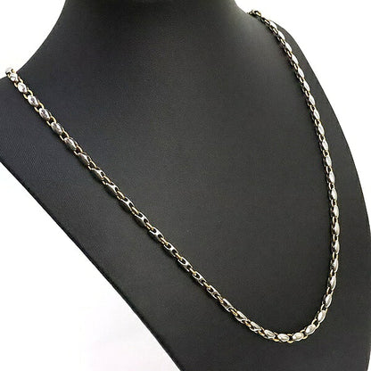 BVLGARI Rice Chain Necklace SS YG18K Size ONE SIZE