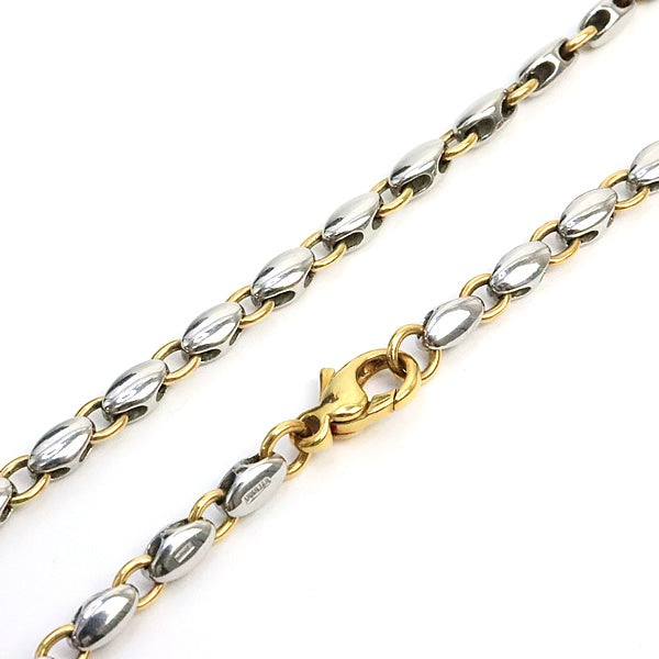 BVLGARI Rice Chain Necklace SS YG18K Size ONE SIZE