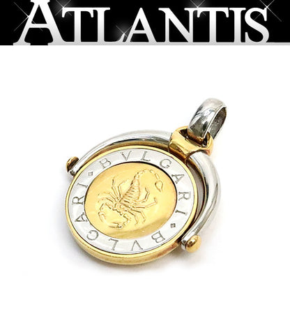 BVLGARI Scorpio Horoscope Pendant SS K18YG Size ONE SIZE