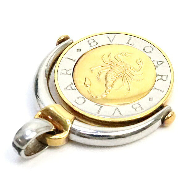 BVLGARI Scorpio Horoscope Pendant SS K18YG Size ONE SIZE