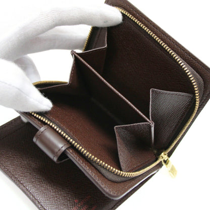 Louis Vuitton Compact Zip Damier Wallet Brown Size ONE SIZE