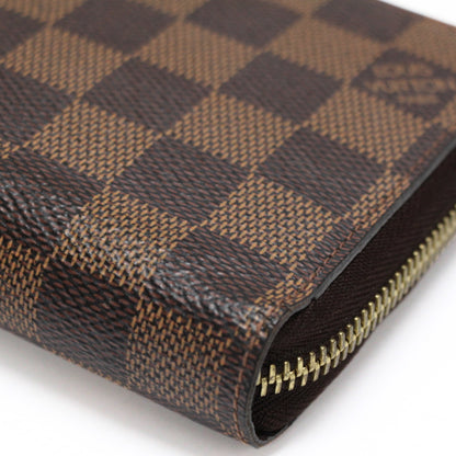 Louis Vuitton Zippy Wallet Damier Wallet Brown Size ONE SIZE