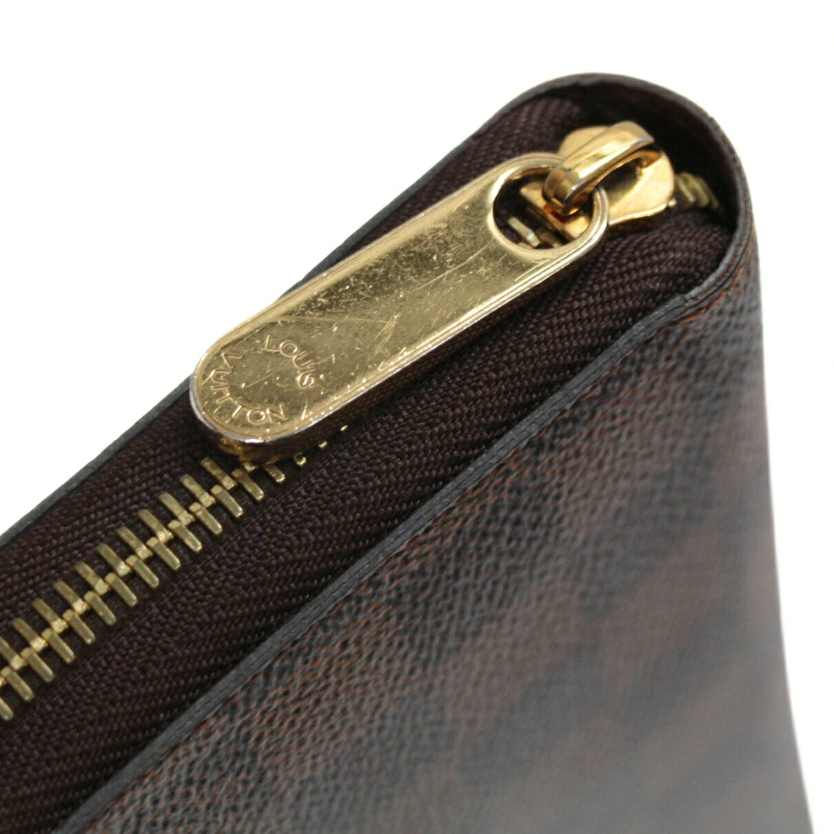 Louis Vuitton Zippy Wallet Damier Wallet Brown Size ONE SIZE