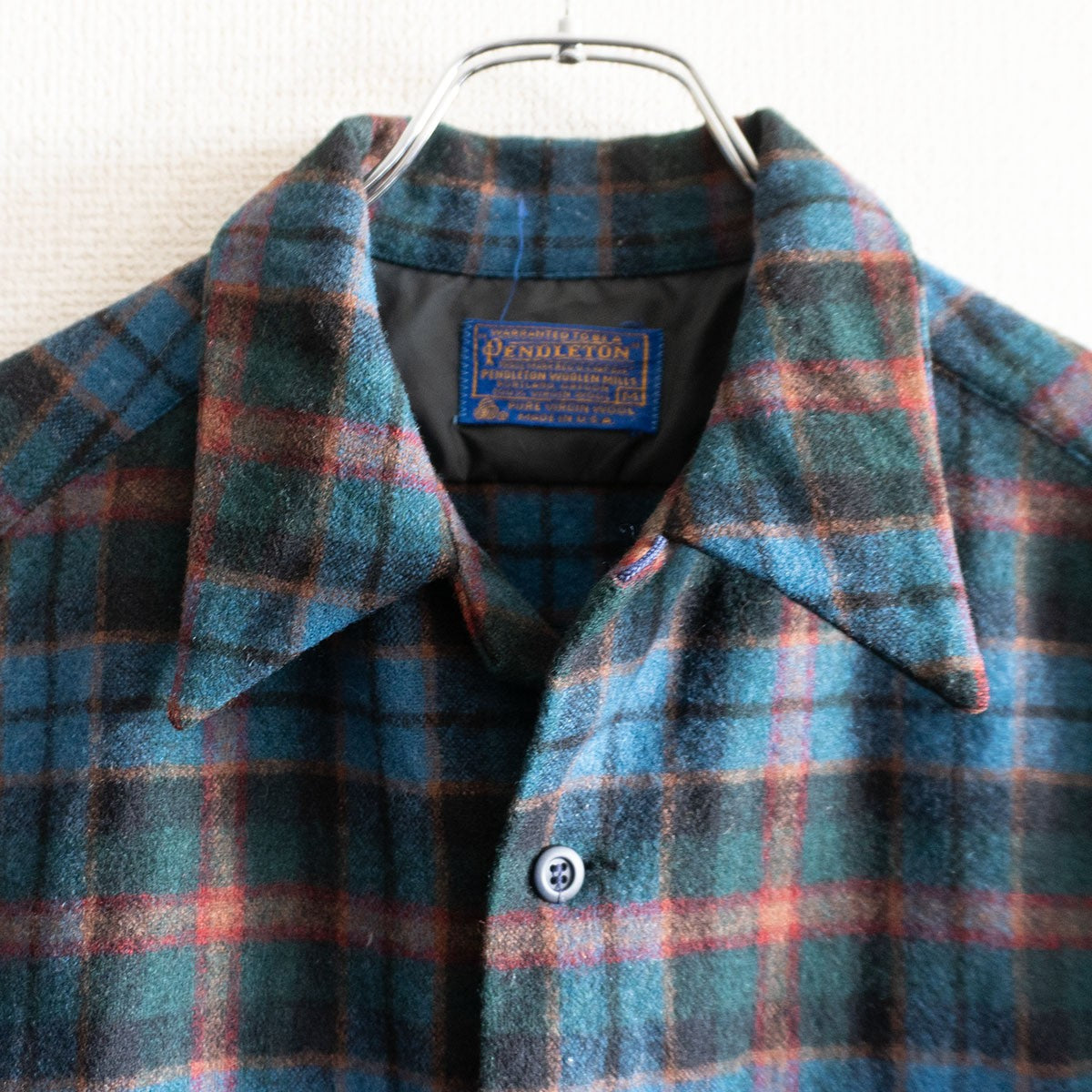 Pendleton 70S Wool check camp shirt Size M