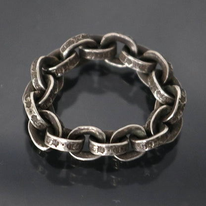 CHROME HEARTS Paper Chain Silver Ring Size ONE SIZE