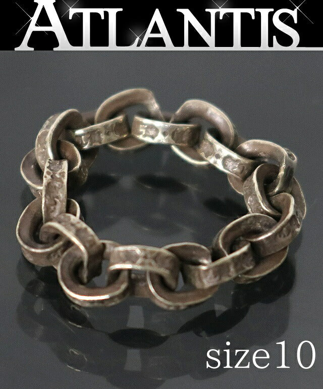 CHROME HEARTS Paper Chain Silver Ring Size ONE SIZE