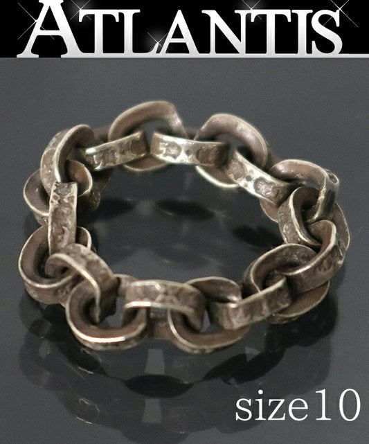 CHROME HEARTS Paper Chain Silver Ring Size ONE SIZE