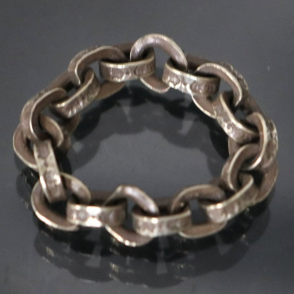 CHROME HEARTS Paper Chain Silver Ring Size ONE SIZE