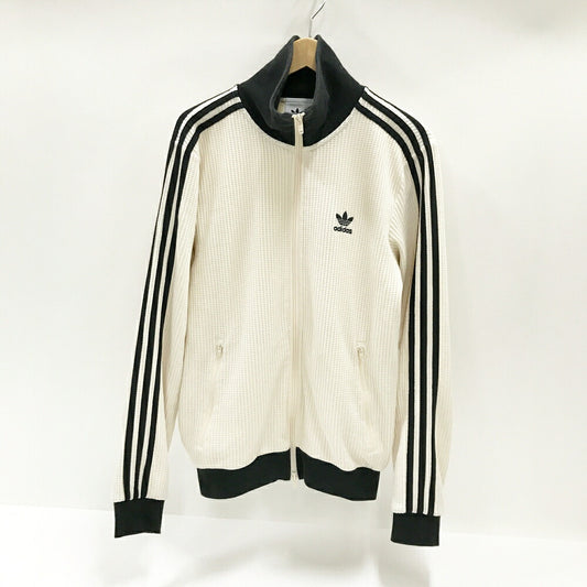 adidas Waffle Classic Track Top Ivory/Black Size M