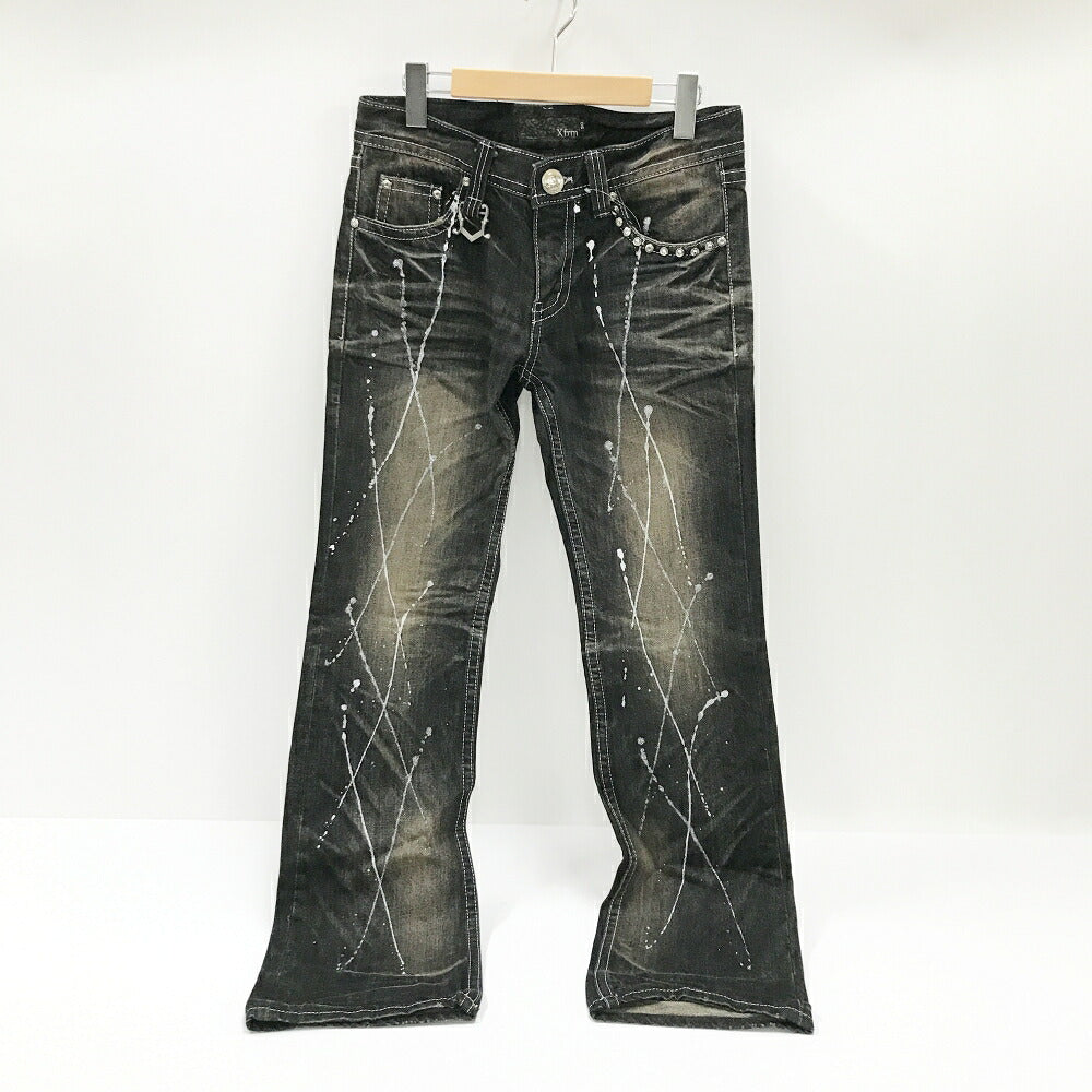 Xfrm Rhinestone Denim Jeans Black Size 30