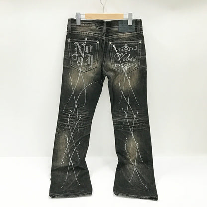 Xfrm Rhinestone Denim Jeans Black Size 30