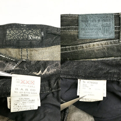 Xfrm Rhinestone Denim Jeans Black Size 30