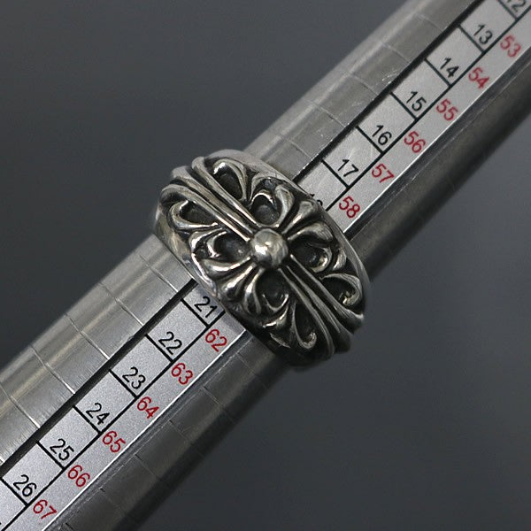 CHROME HEARTS Floral Cross Ring SV925 Silver Size ONE SIZE