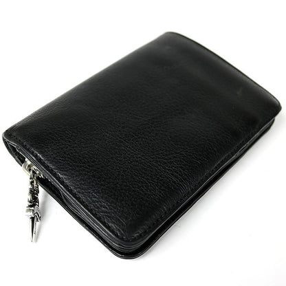 CHROME HEARTS Black Leather Joey Wallet Size ONE SIZE