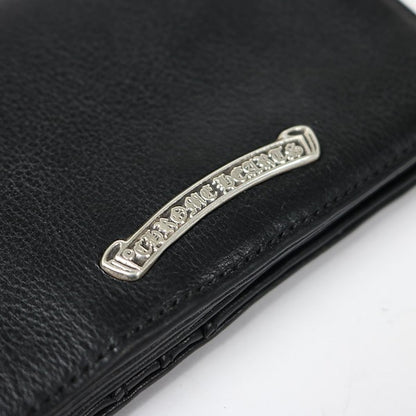 CHROME HEARTS Black Leather Joey Wallet Size ONE SIZE