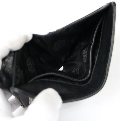 CHROME HEARTS Black Leather Joey Wallet Size ONE SIZE