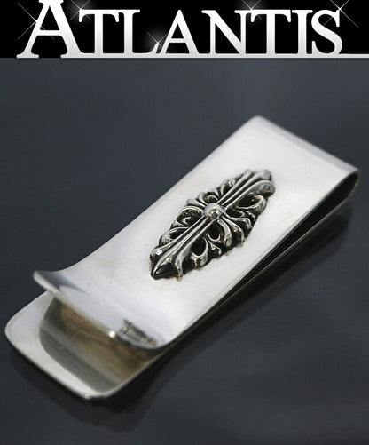 CHROME HEARTS Floral Cross Silver Money Clip