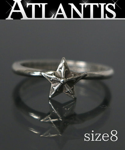 CHROME HEARTS Silver 925 Bubblegum Star Ring Size ONE SIZE