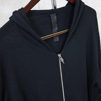 CHROME HEARTS Black Cashmere Dagger Zip Hoodie Size L