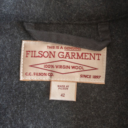 Filson Double Mackinaw Cruiser Jacket Gray Size 42