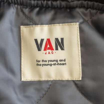 VAN JAC Leather-sleeved varsity jacket Size M