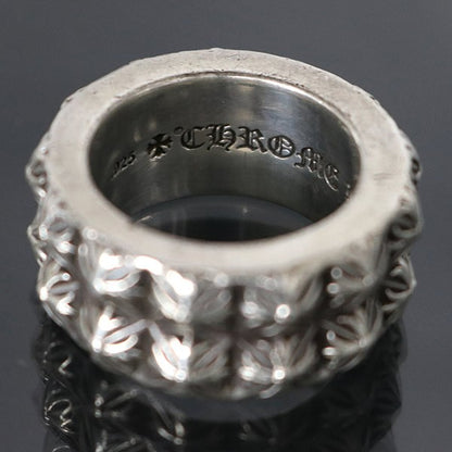 CHROME HEARTS Beat Punk 2 Row SV925 Silver Ring Size ONE SIZE