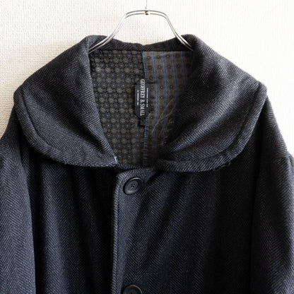 Geoffrey B. Small handmade fully-lined 4-button oversized coat Size S