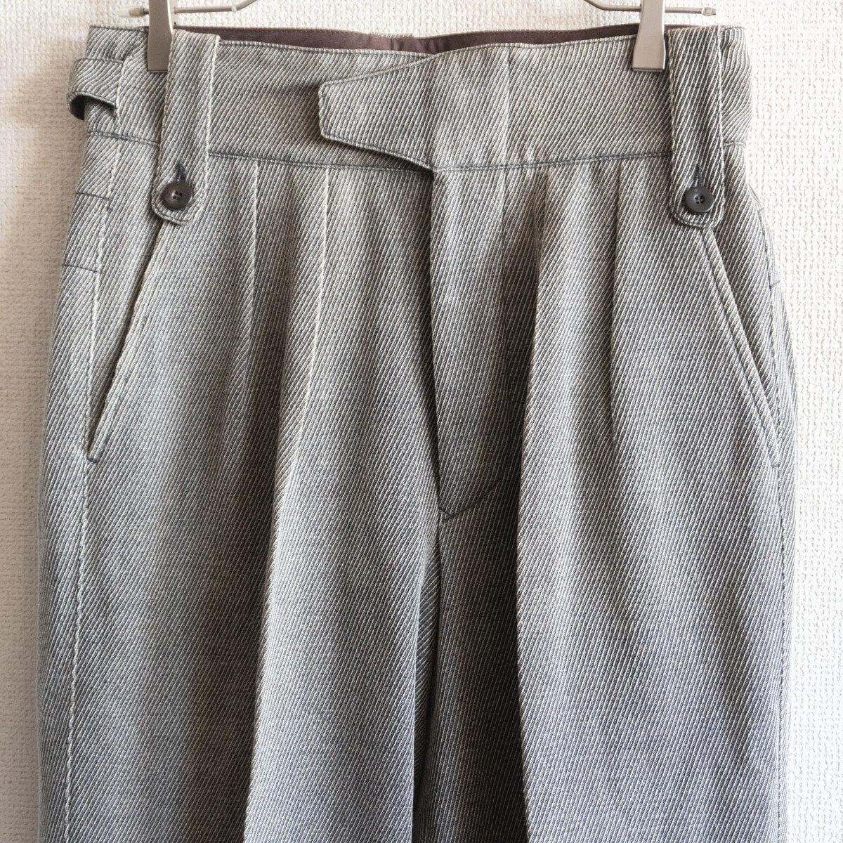 Giorgio Armani Side-Adjuster Double-Pleat Trousers Size 46