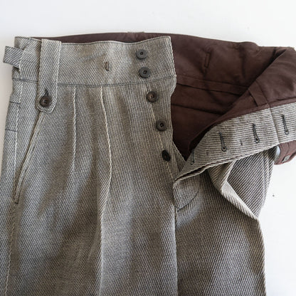 Giorgio Armani Side-Adjuster Double-Pleat Trousers Size 46
