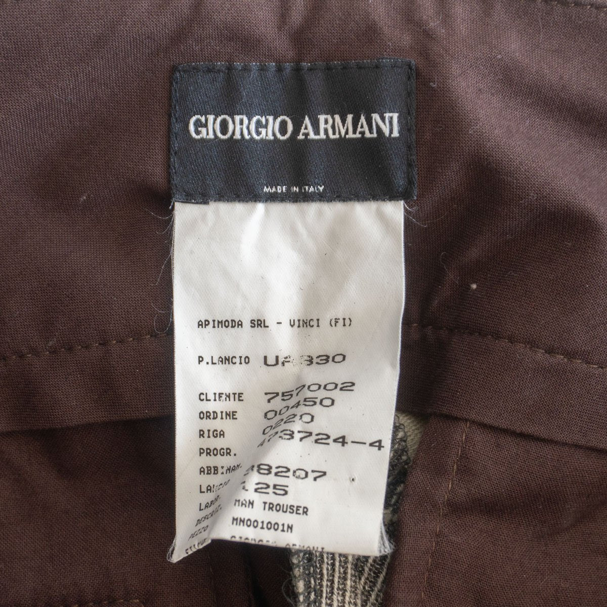 Giorgio Armani Side-Adjuster Double-Pleat Trousers Size 46