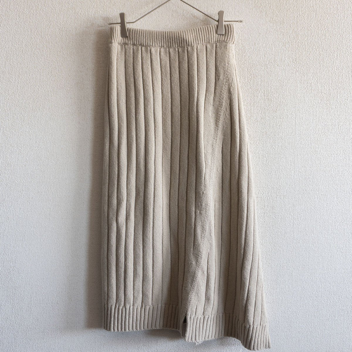 The Row 100 Ribbed long skirt Beige Size XS